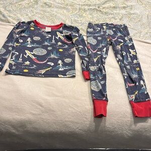 Mini Boden Boys Pajamas Size 8 Space and Rockets